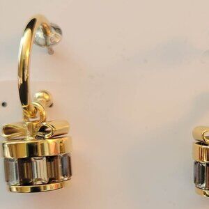 Henri Bendel Striped Hatbox Earrings